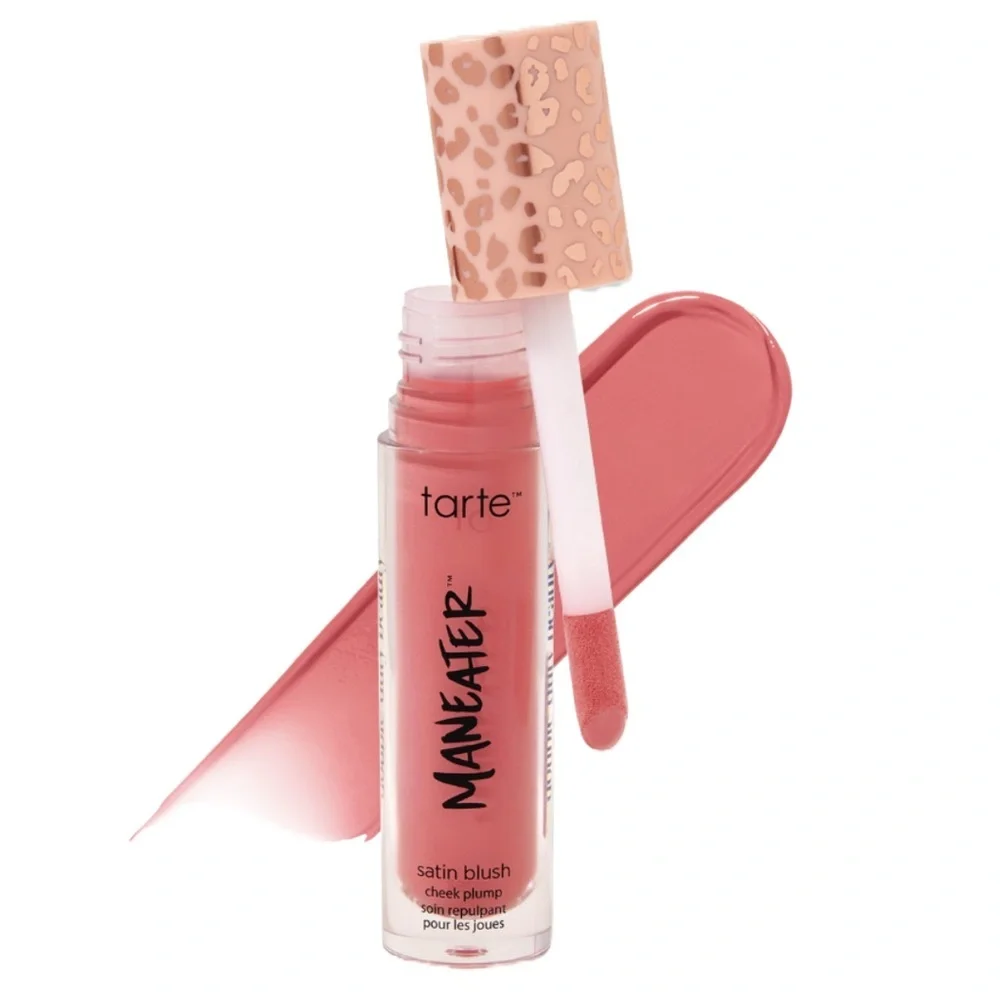 $10❤️‍🔥 Tarte Maneater Satin Blush Cheek Plump Travel Size PINK CORAL 🪸 NEW